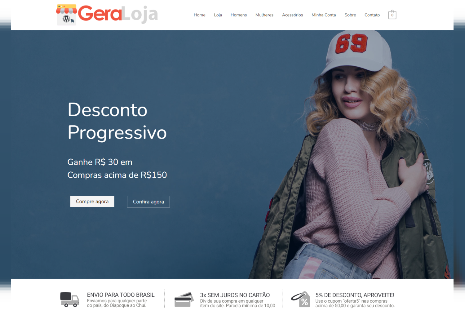Gera Loja em WordPress