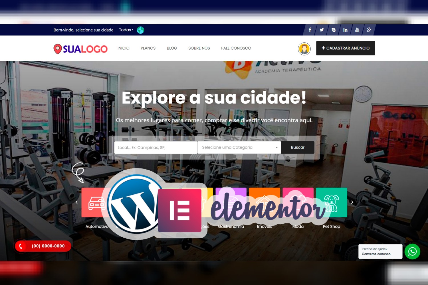 Guia Comercial Responsivo – Administrável WordPress Elementor