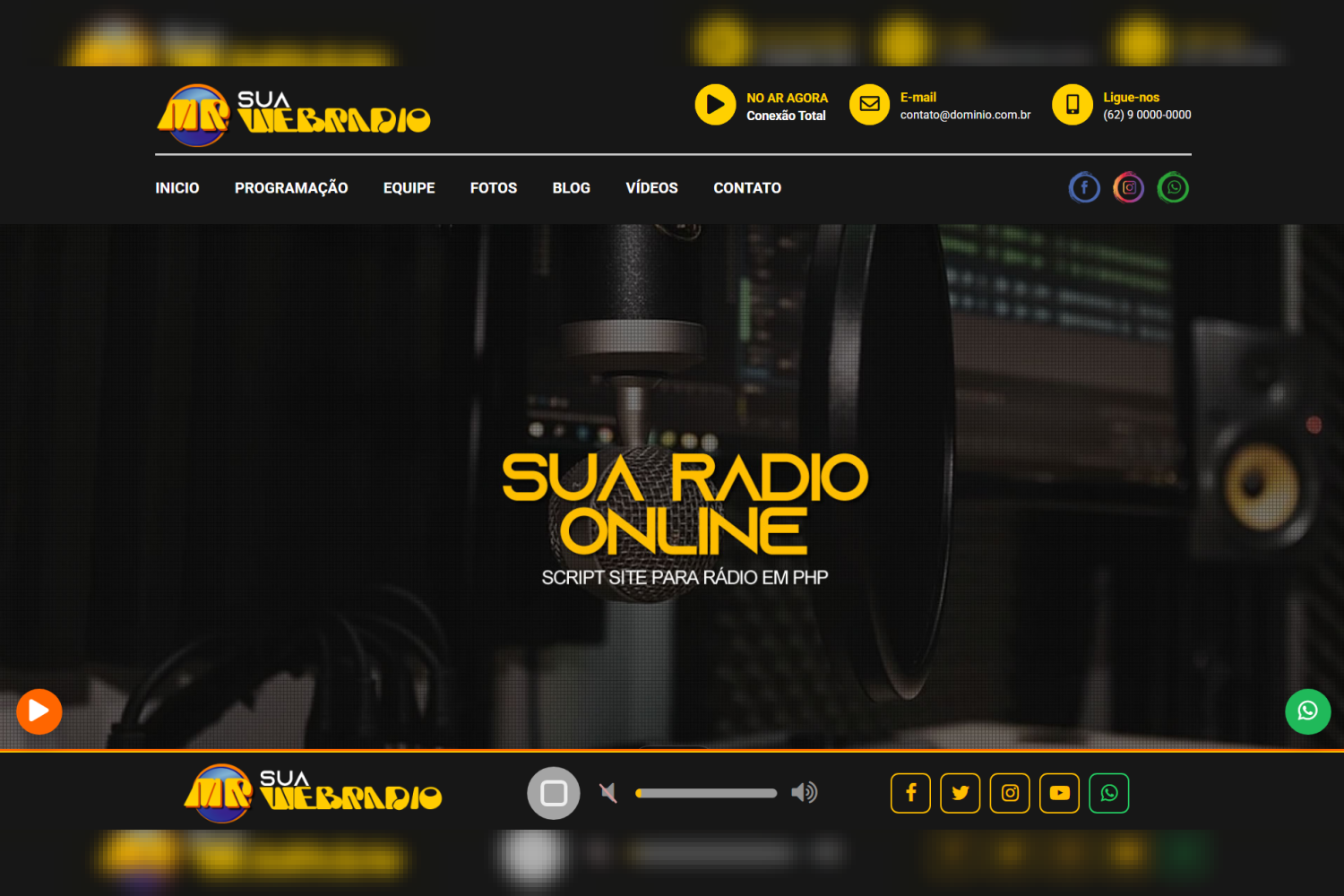 Script Rádio Online em PHP 100% Responsiva