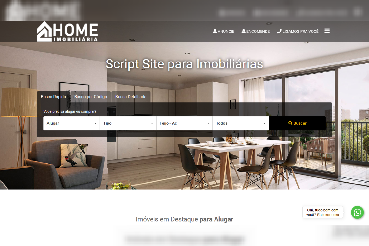 Site Admin pronto para Corretores e Imobiliárias Responsivo Script Site Imobiliária 3.0