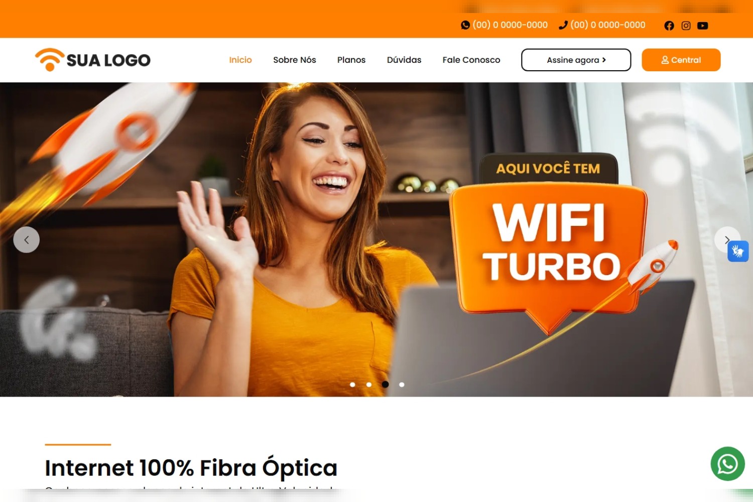 Site para Provedor de Internet em WordPress