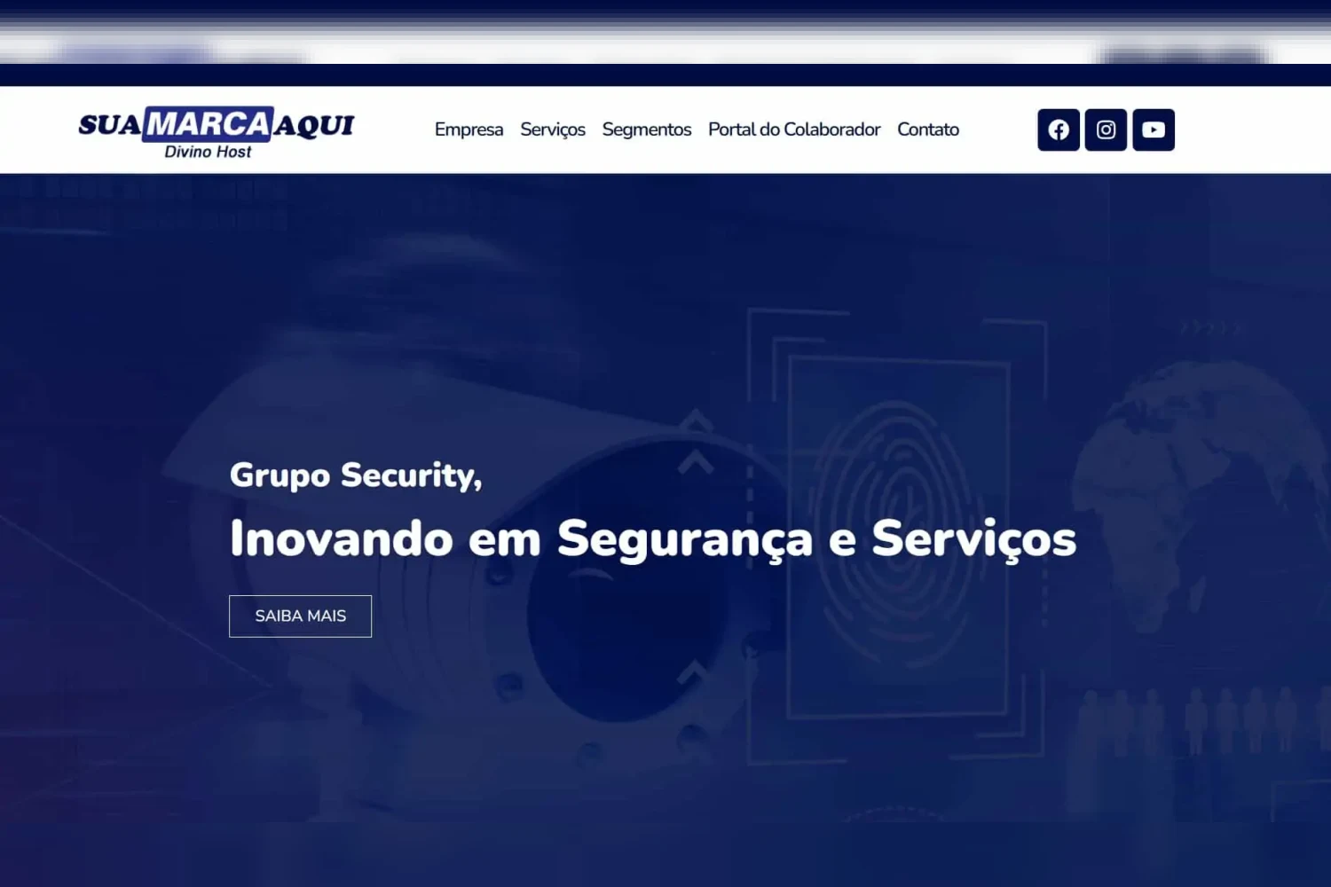 Site para Security em WordPress + Elementor